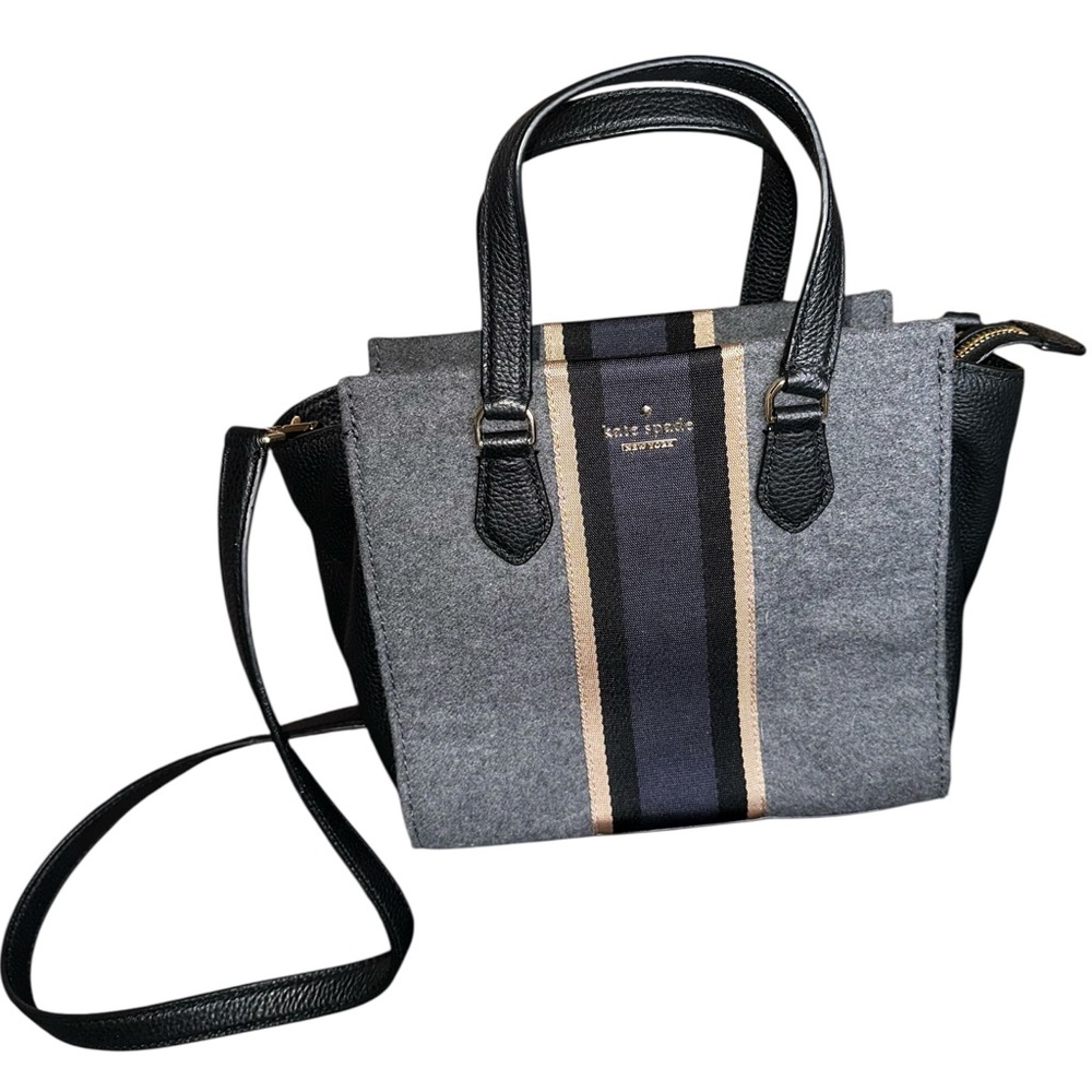 Kate Spade Black and Gray Shoulder Bag